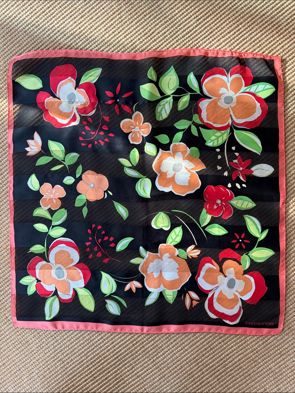 Jones New York Floral Square Scarf